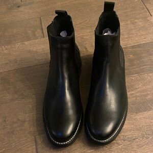 Black Leather Men's Boots